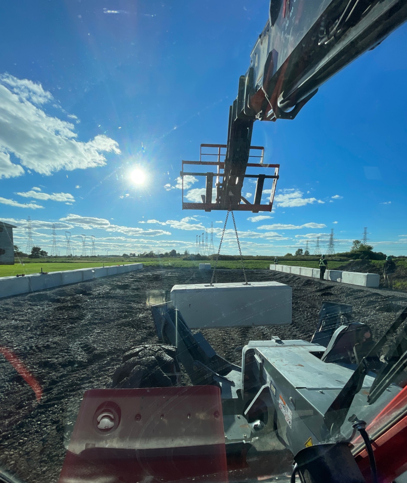 MegaDome concrete block foundation installation — London, Ontario